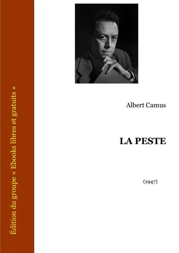 La Peste d’Albert Camus, couverture du livre