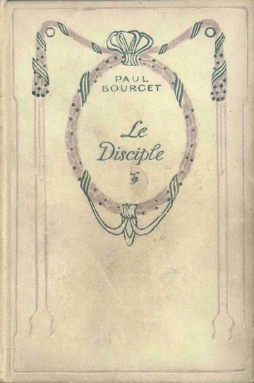Le Disciple de Paul Bourget, couverture du livre