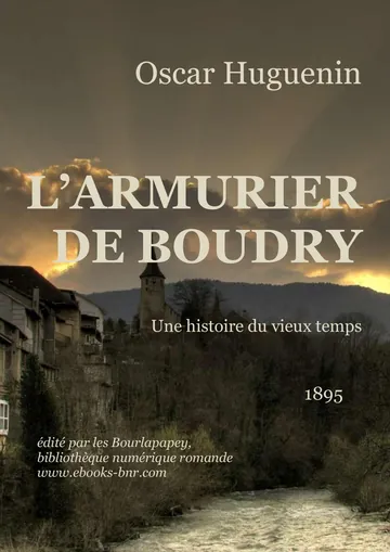 L'armurier De Boudry d’Oscar Huguenin, couverture du livre