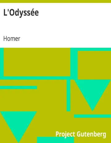 L'Odyssée d’Homer, couverture du livre