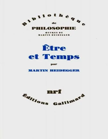 Être et Temps de Martin Heidegger, couverture du livre