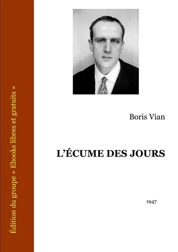 L’écume Des Jours de Boris Vian, couverture du livre