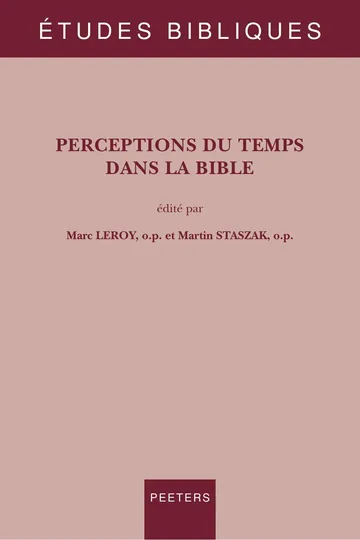 Perceptions du temps dans la bible de M. Leroy o.p. et M. Staszak o.p., couverture du livre