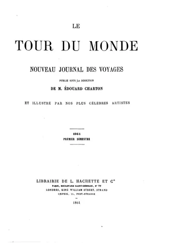 Le Tour du Monde; Sicile Journal des voyages et des voyageurs; 2. sem. 1860 d’Édouard Charton, couverture du livre