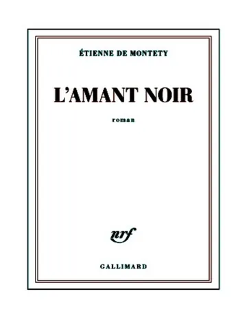 L'amant noir d’Etienne de Montety, couverture du livre