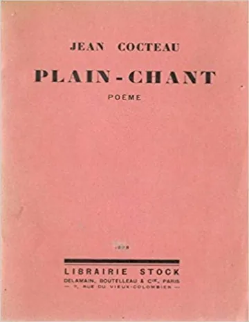 Plain-chant de Jean Cocteau, couverture du livre