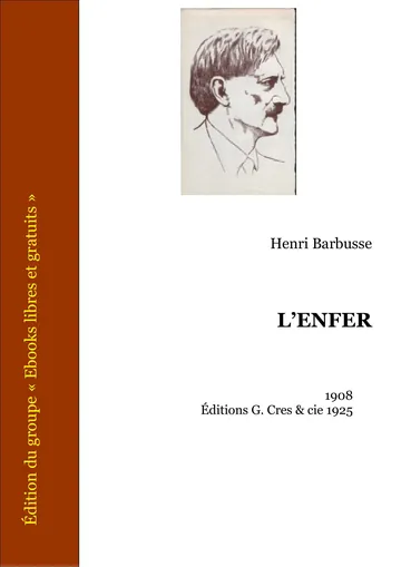 L’enfer d’Henri Barbusse, couverture du livre