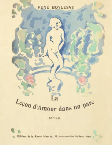 La leçon d'amour dans un parc de René Boylesve, couverture du livre