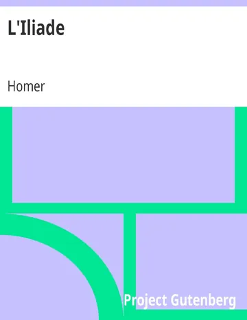 L'Iliade d’Homer, couverture du livre