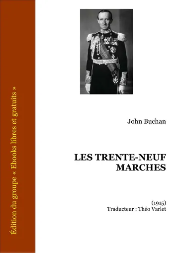Les Trente-Neuf Marches de John Buchan, couverture du livre