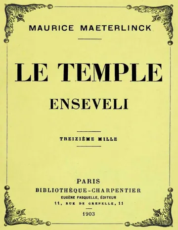 Le temple enseveli de Maurice Maeterlinck, couverture du livre