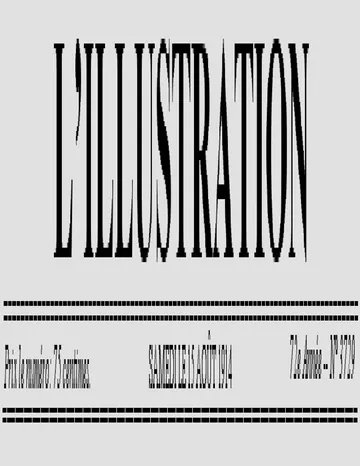 L'Illustration, No. 3729, 15 Août 1914 de Various, couverture du livre