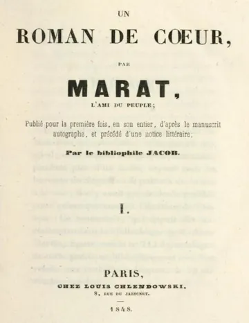 Les aventures du jeune Comte Potowski, Vol. 1 (of 2) / Un roman de coeur par Marat, l'ami du peuple de Jean Paul Marat, couverture du livre