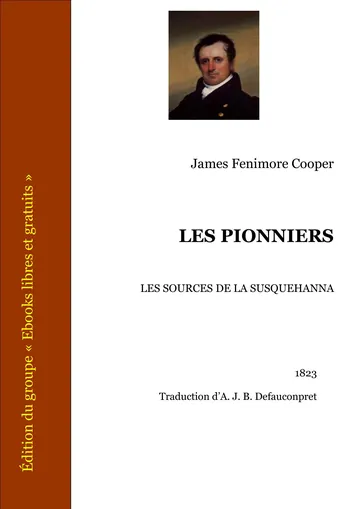 Les Pionniers de James Fenimore Cooper, couverture du livre