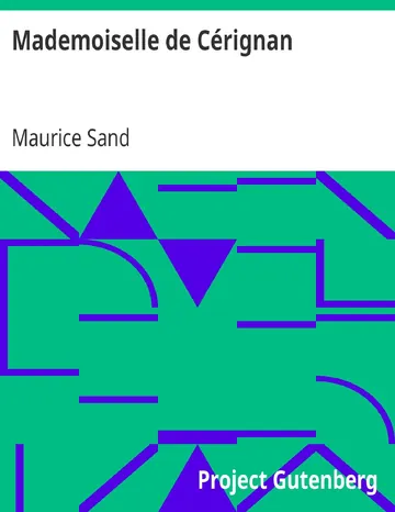 Mademoiselle de Cérignan de Maurice Sand, couverture du livre