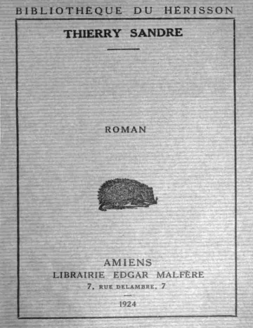 Mousseline: roman de Thierry Sandre, couverture du livre