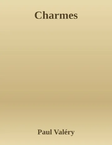 Charmes de Paul Valéry, couverture du livre
