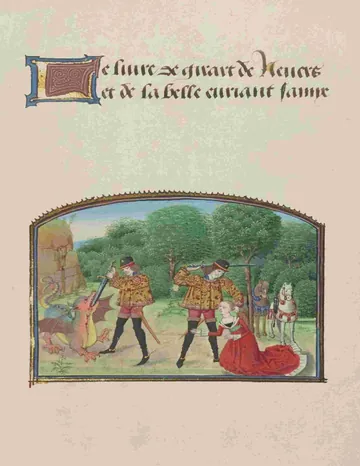 Le livre de Girart de Nevers et de la belle Euriant s'amye d’active 13th century de Montreuil Gerbert, couverture du livre
