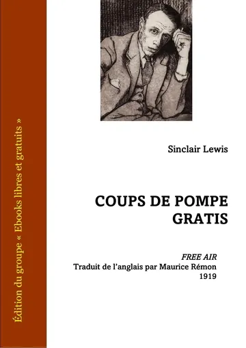 Coups de pompe gratis de Sinclair Lewis, couverture du livre