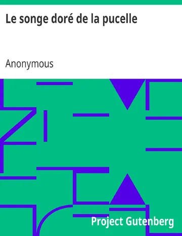 Le songe doré de la pucelle d’Anonymous, couverture du livre