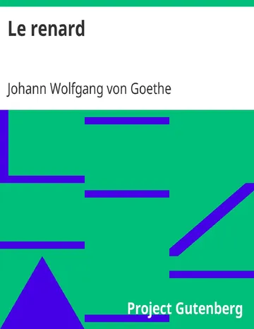 Le renard de Johann Wolfgang von Goethe, couverture du livre