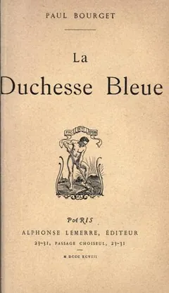 La duchesse bleue de Paul Bourget, couverture du livre