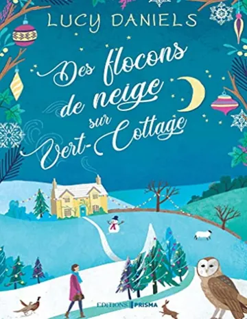 Des flocons de neige sur Vert-Cottage de Lucy Daniels, couverture du livre