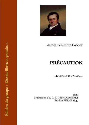 Précaution (Le Choix D’un Mari) de James Fenimore Cooper, couverture du livre