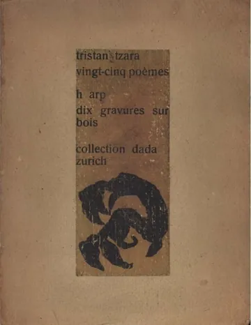Vingt-cinq poèmes de Tristan Tzara, couverture du livre