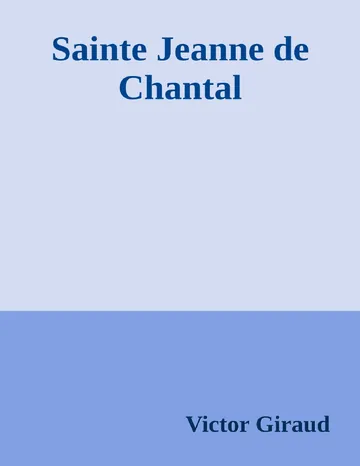 Sainte Jeanne de Chantal de Victor Giraud, couverture du livre
