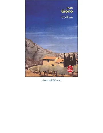 Colline de Jean Giono, couverture du livre