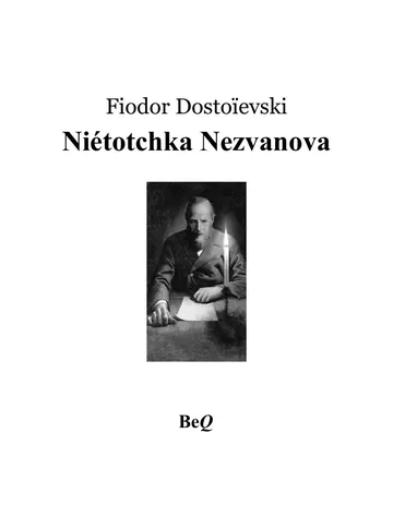 Niétotchka Nezvanova de Dostoïeski, couverture du livre