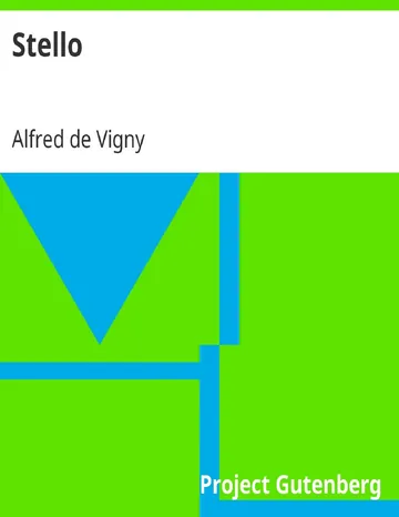 Stello d’Alfred de Vigny, couverture du livre