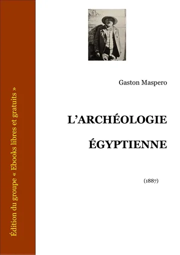 L’archéologie Égyptienne de Gaston Maspero, couverture du livre