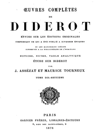 Lettres à Mademoiselle de Volland de Denis Diderot, couverture du livre