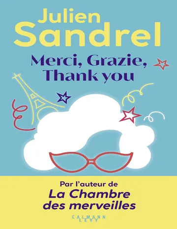 Merci, Grazie, thank you de Julien Sandrel, couverture du livre