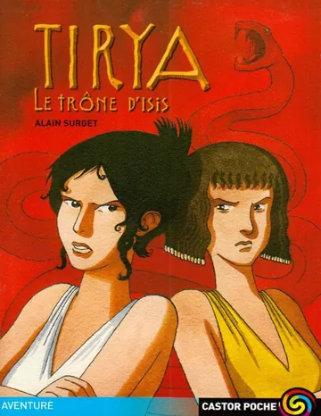 Le trône d'Isis d’Alain Surget, couverture du livre