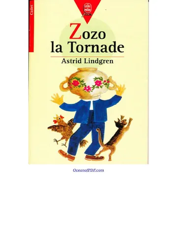Zozo la Tornade d’Astrid Lindgren, couverture du livre
