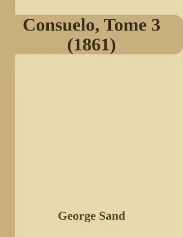 Consuelo, Tome 3 (1861) de George Sand, couverture du livre