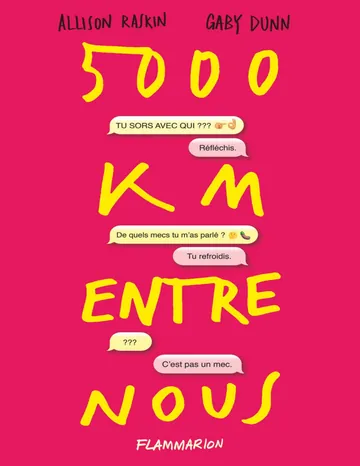 5000 km entre nous d’Allison Raskin, couverture du livre