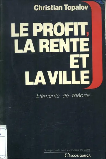 Le profit la ren de Christian Topalov, couverture du livre
