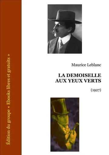 La demoiselle aux yeux verts de Maurice Leblanc, couverture du livre
