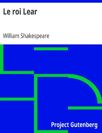 Le roi Lear de William Shakespeare, couverture du livre