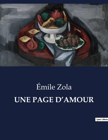 Une page d'amour d’Émile Zola, couverture du livre