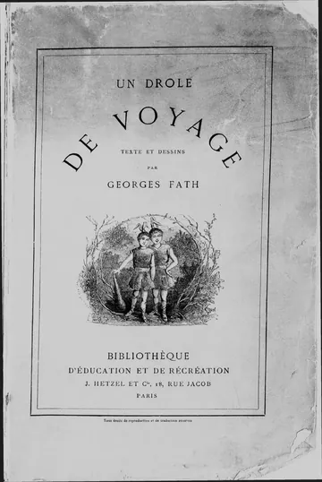 Un drôle de voyage de Georges Fath, couverture du livre