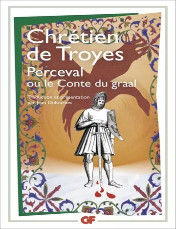 Chrétien de Troyes de Perceval ou le Conte du graal, couverture du livre