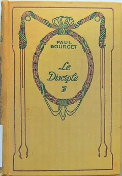 Le disciple de Paul Bourget, couverture du livre