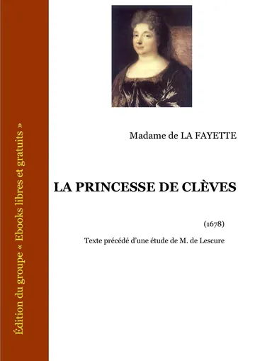 La Princesse de Clèves de Madame de La Fayette, couverture du livre