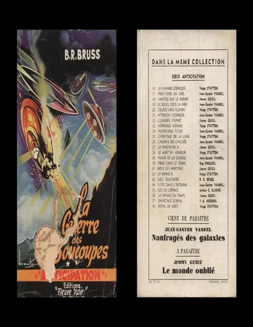 La guerre des soucoupes de Bruss B R, couverture du livre