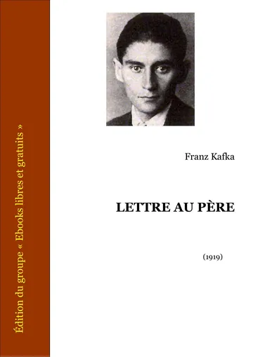 Lettre Au Père de Frank Kafka, couverture du livre
